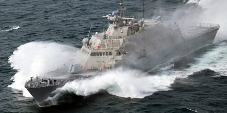 USS Milwaukee (LCS 5) during sea trials