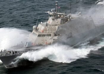 USS Milwaukee (LCS 5) during sea trials