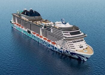 MSC Euribia is MSC Cruises second LNG fueled ship