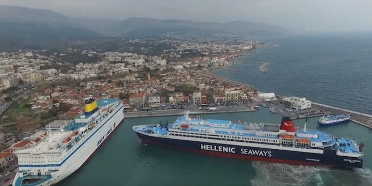 WATCH: Drone Films Ferry’s Flawless Med-Moor in Tight Harbor WATCH: Drone Films Ferry’s Flawless Med-Moor in Tight Harbor