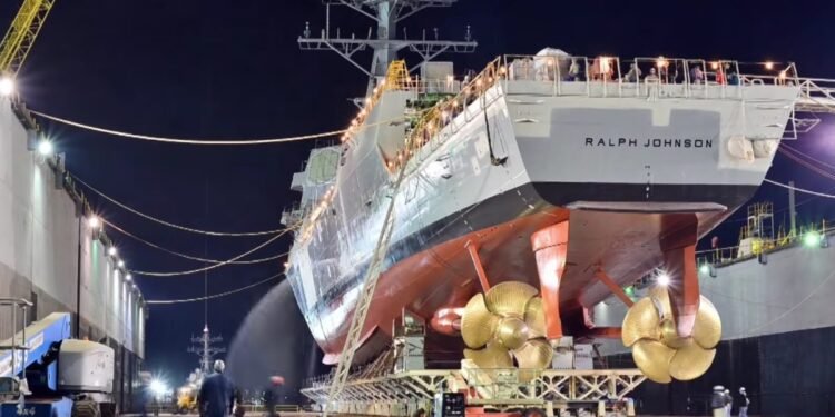 WATCH: Transition and Launch of the Guided Missile Destroyer Ralph Johnson (DDG 114)