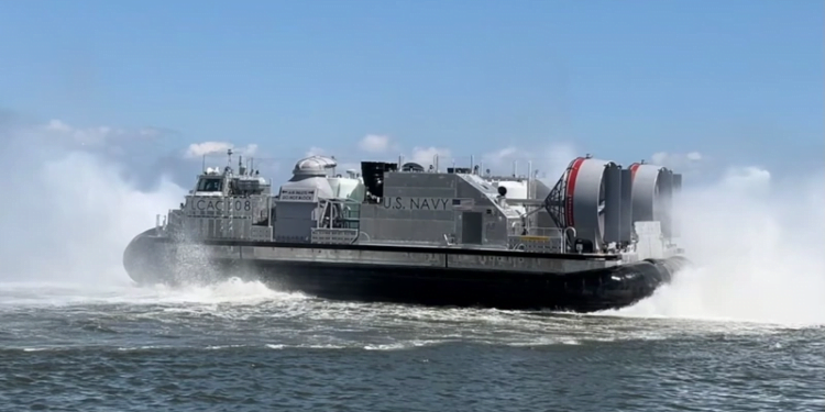 U.S. Navy Takes Delivery of Ship to Shore Connector, Landing Craft, Air Cushion 108