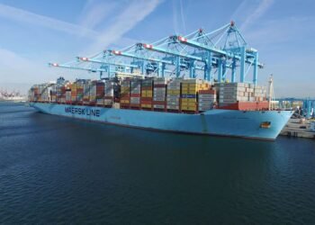 Madison Maersk at Maasvlakte II. Photo: APM Terminals