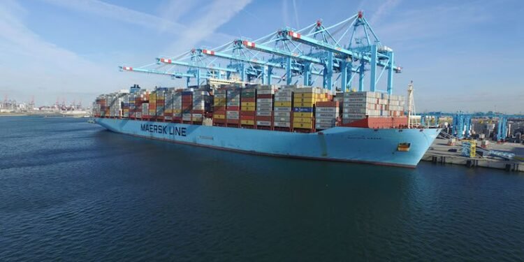 Madison Maersk at Maasvlakte II. Photo: APM Terminals