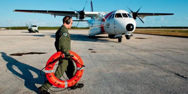 The first El Faro life ring found on the scene is transported back to the US in this handout photo provided by the US Coast Guard, October 6, 2015. REUTERS/US Coast Guard
