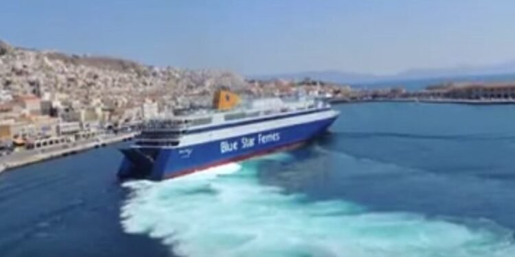 WATCH: Greek Ferry Docking Like a Boss!