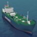 Japanese firms full ammonia bunkering vessel examine Rendering of ammonia bunkering vessel