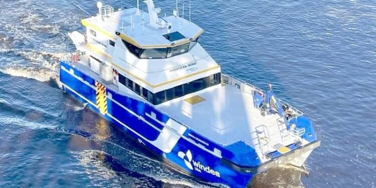 St Johns Ship Building Delivers First CTV for WINDEA