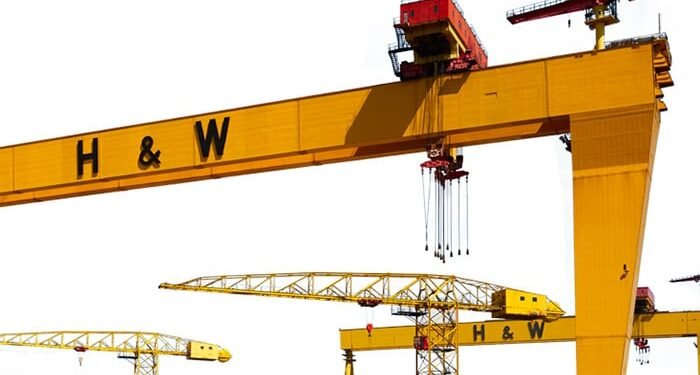 Harland & Wolff: FY 2022 revenues will likely be “materially below expectations” Harland & Wolff cranes