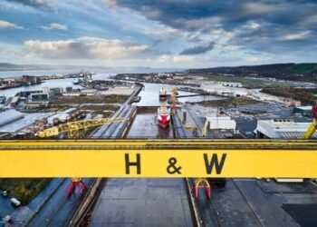 Fire Breaks Out Aboard Ship at Harland & Wolff