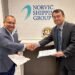 Norvic Shipping charters in newbuild ultramax AJ Rahman, CEO and founder Norvic Shipping and Jiro Nishikawa, company president, Fujimaru Kaiun
