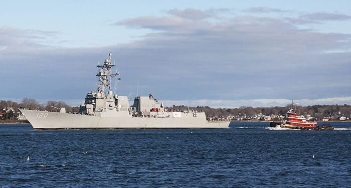 Destroyer returns to GD Bath Iron Works