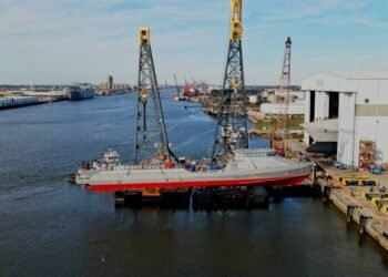 Austal USA Launches Large USV Vanguard for US Navy