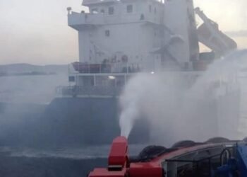 Fire on Bulker Temporarily Suspends Traffic on the Dardanelles