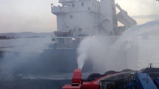 Fire on Bulker Temporarily Suspends Traffic on the Dardanelles