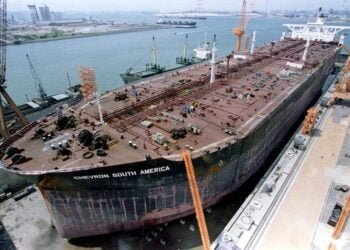 chevron south america ulcc jurong shipyard drydock