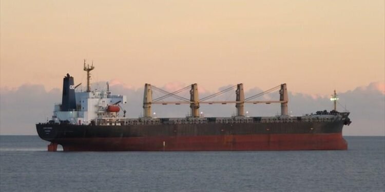 Sulphur-Laden Bulk Carrier Hard Aground Off Texas