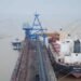 bulk carrier unloading coal dhamra port