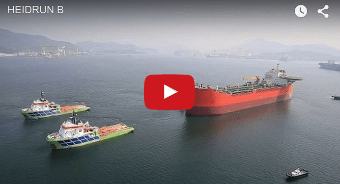 VIDEO: FSU Heidrun B Departs Samsung Heavy Industries