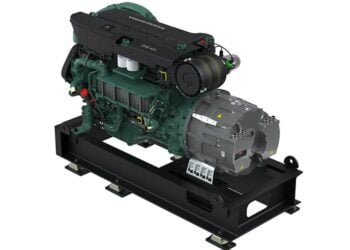 Variable speed marine generator set