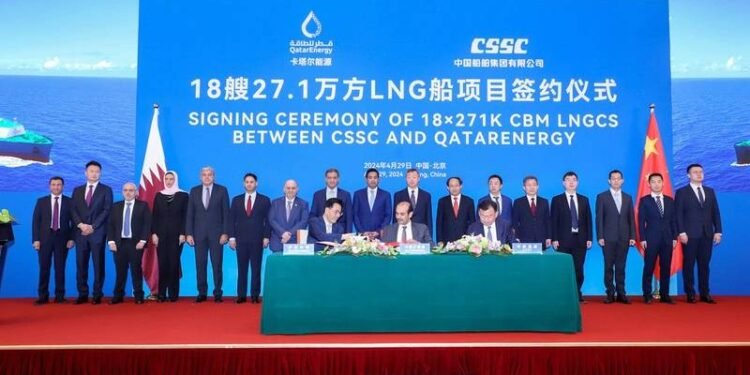 QatarEnergy Places $6B Order for 18 LNG Vessels to China’s CSSC