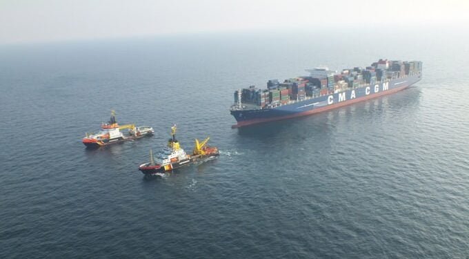 drill Havariekommando CMA CGM JULES VERNE
