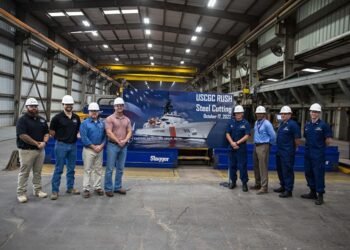 Steel cutting for (OPC) offshore patrol cutter