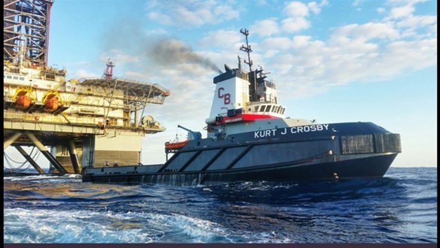 SPOTD: ENSCO 8502 Under Tow by the Kurt J Crosby kurt j crosby tugboat ensco 8502