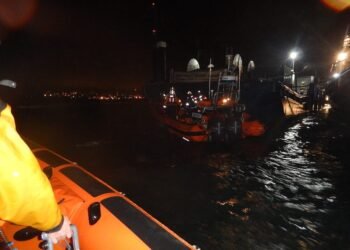 Two Men Narrowly Escape Capsized Tug in Southampton