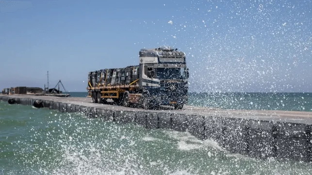 Maritime Aid Pier Installed in Gaza for the Third Time