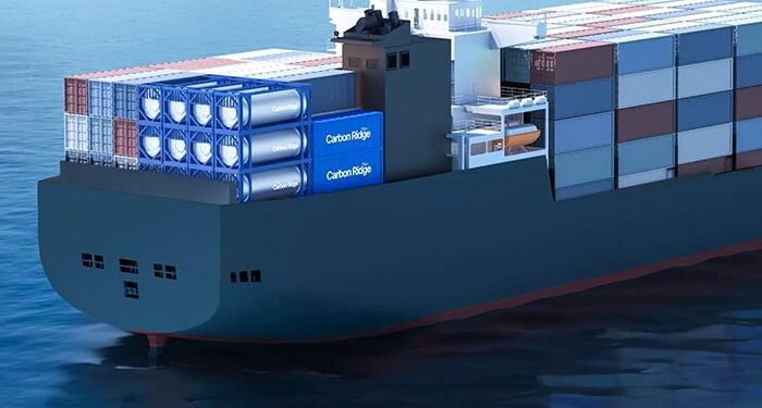 Onboard carbon capture and storage (OCCS) solution